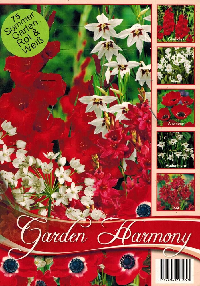 Sommergartenkollektion rot/weiß