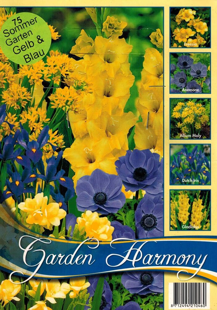 Sommergartenkollektion gelb/blau