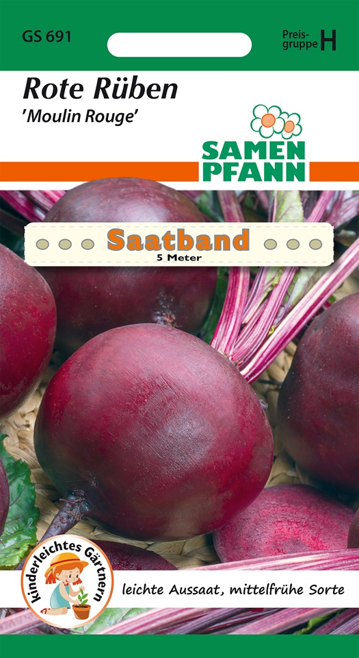 Rote Rüben Moulin Rouge Saatband